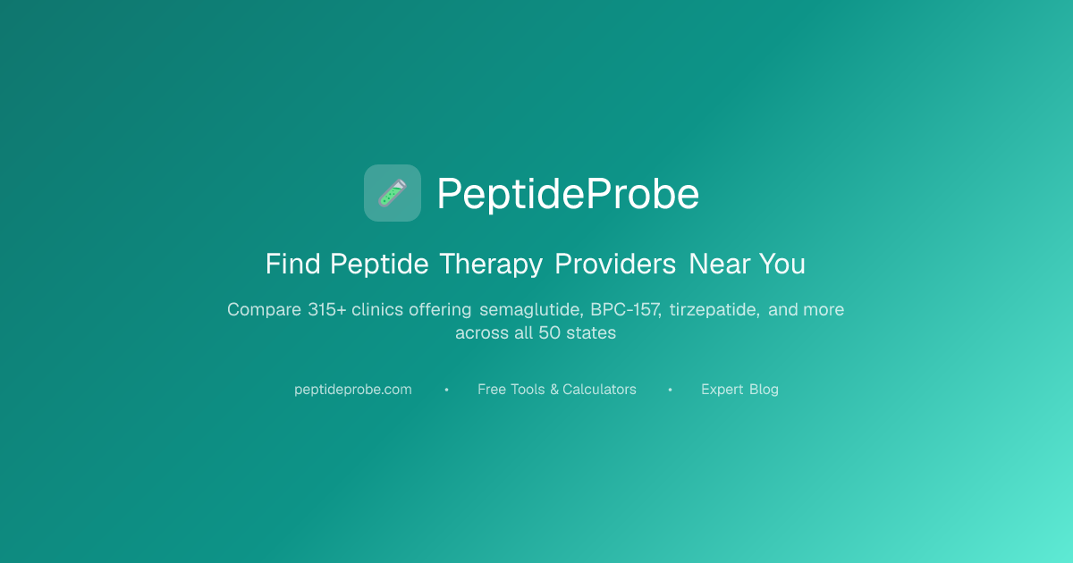 PeptideProbe  Peptide Therapy Clinics, Costs, and Research